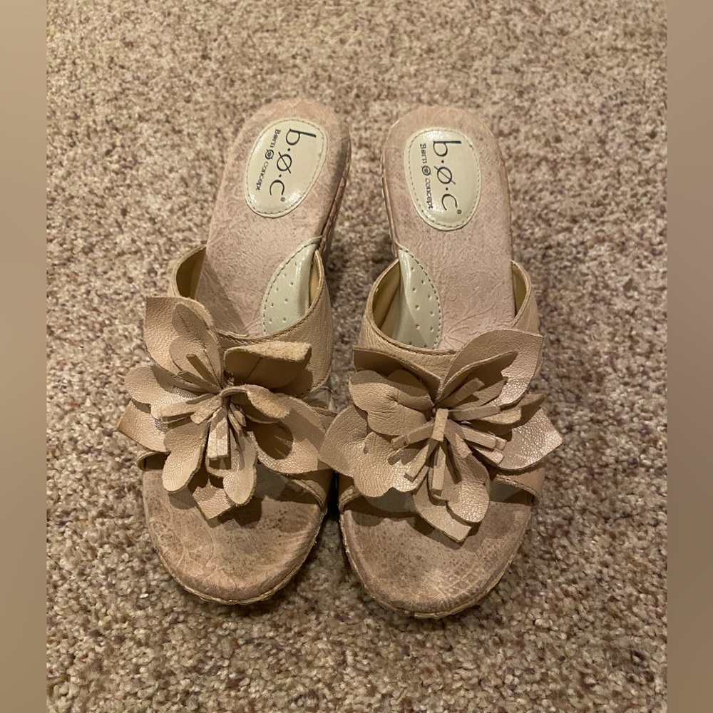 b.o.c. Tan Mules & Clogs with Elegant Design
